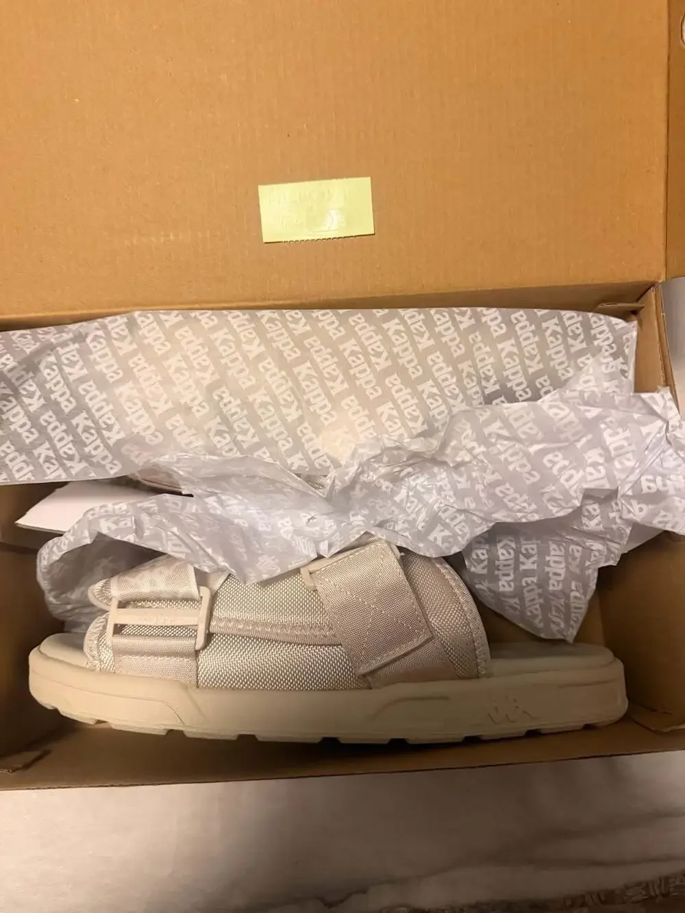 Kappa 222 Banda Mitel 1 Slide Sandals White-Off-White Unisex